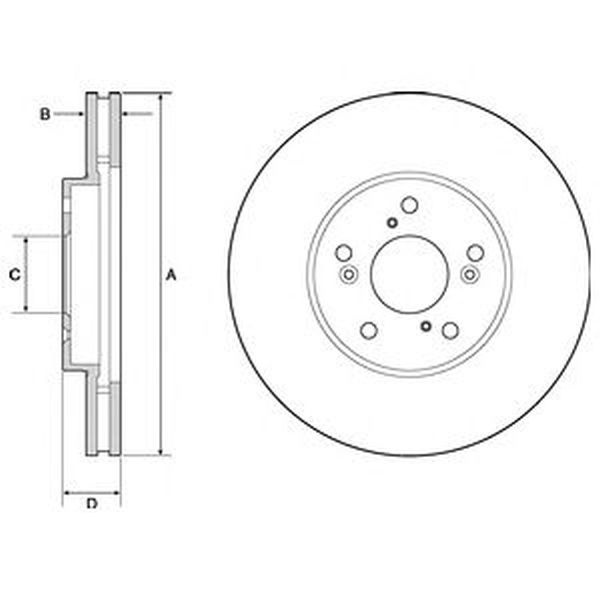 Disc frana HONDA ACCORD VII Tourer CM DELPHI BG4687
