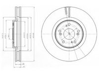 Disc frana HONDA ACCORD VIII TOURER (2008 - 2016) DELPHI BG4225