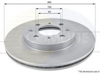 Disc frana HONDA CITY limuzina (GM) (2008 - 2016) COMLINE ADC0506V