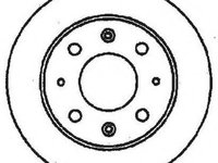 Disc frana HONDA CIVIC III limuzina (AM, AK, AU), HONDA CIVIC combi (AN, AR), HONDA BALLADE IV limuzina (ED) - JURID 561348J