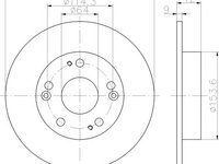 Disc frana HONDA CIVIC IX (FK) - OEM - QUARO: QD4103 - Cod intern: W02605393 - LIVRARE DIN STOC in 24 ore!!!