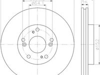 Disc frana HONDA CIVIC IX (FK) - TEXTAR 92252503