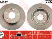 Disc frana HONDA CIVIC IX limuzina (FB, FG) (2011 - 2016) QWP WBD487