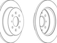 Disc frana HONDA CIVIC Mk IV hatchback (MA, MB), HONDA CIVIC Mk V hatchback (EJ, EK), HONDA CIVIC Mk V combi (MB, MC) - FERODO DDF1466