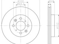 Disc frana HONDA CIVIC Mk IV limuzina (EG, EH) - Cod intern: W20058085 - LIVRARE DIN STOC in 24 ore!!!