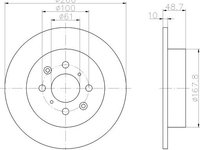 Disc frana HONDA CIVIC Mk IV limuzina (EG, EH) - OEM - QUARO: QD3001 - Cod intern: W02605869 - LIVRARE DIN STOC in 24 ore!!!