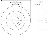 Disc frana HONDA CIVIC Mk V hatchback (EJ, EK) (1995 - 2001) Textar 92125403