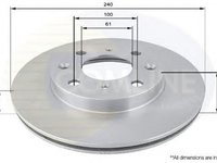 Disc frana HONDA CIVIC V Hatchback EG COMLINE ADC0505V