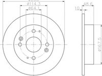 Disc frana HONDA CIVIC VI Aerodeck MB MC TEXTAR 92081700