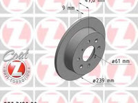 Disc frana HONDA CIVIC VI cupe (EJ, EM1) (1996 - 2000) ZIMMERMANN 280.3180.20