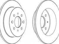 Disc frana HONDA CIVIC VI cupe EJ EM1 FERODO DDF1358