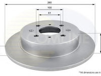 Disc frana HONDA CIVIC VI Hatchback (EJ, EK) (1995 - 2001) COMLINE ADC0543 piesa NOUA