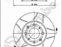 Disc frana HONDA CIVIC VI Hatchback (EJ, EK) (1995 - 2001) BREMBO 09.5285.75 piesa NOUA