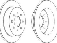 Disc frana HONDA CIVIC VI Limuzina (EJ, EK) (1995 - 2001) FERODO DDF1358C piesa NOUA