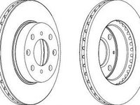 Disc frana HONDA CIVIC VI limuzina EJ EK FERODO DDF447