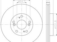 Disc frana HONDA CIVIC VII limuzina (ES), HONDA EDIX (BE), HONDA CIVIC VIII Hatchback (FN, FK) - TEXTAR 92144403