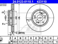 Disc frana HONDA CIVIC VIII Hatchback (FN, FK) (2005 - 2020) ATE 24.0123-0110.1