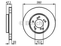 Disc frana HONDA CR-V I RD BOSCH 0986478667