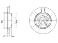 Disc frana HONDA CR-V I RD DELPHI BG3061