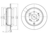 Disc frana HONDA CR-V III RE DELPHI BG4064