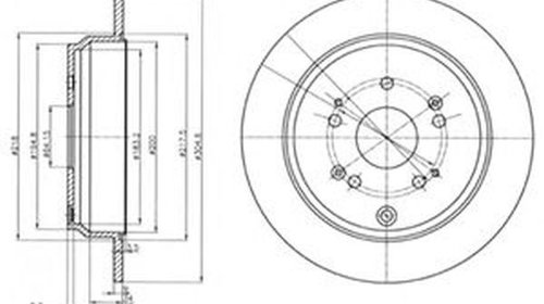 Disc frana HONDA CR-V III RE DELPHI BG4064