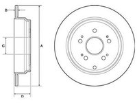 Disc frana HONDA CR-V IV RE DELPHI BG4694C