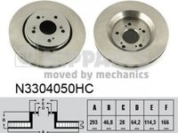 Disc frana HONDA CR-V IV RE NIPPARTS N3304050HC