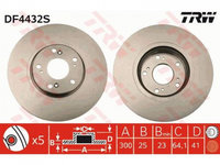 Disc frana Honda CR-V Mk II (RD_) 2001-2006 #3 0986479227