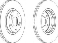 Disc frana HONDA CR-V Mk II (RD_), HONDA ACCORD EURO VIII (CL), HONDA ACCORD VII Tourer (CM) - FERODO DDF1424