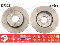 Disc frana Honda Honda City, 09.2008-, Civic, Crx, Jazz, Rover 200, 45, 400, Coupe, Mg, Streetwise, TRW