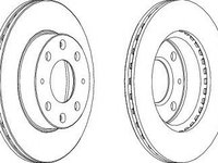 Disc frana HONDA INSIGHT (ZE) (2000 - 2006) FERODO DDF152-1