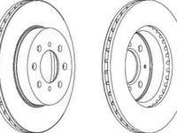 Disc frana HONDA INSIGHT ZE FERODO DDF492