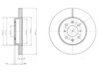 Disc frana HONDA JAZZ III GE DELPHI BG2759C