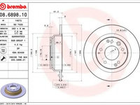 Disc frana HONDA LEGEND Mk II cupe (KA8) (1991 - 1996) QWP WBD860