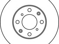 Disc frana HONDA LOGO (GA3), HONDA FIT II (GD) - JURID 562142JC