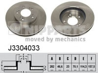 Disc frana HONDA SHUTTLE (RA) (1994 - 2004) NIPPARTS J3304033