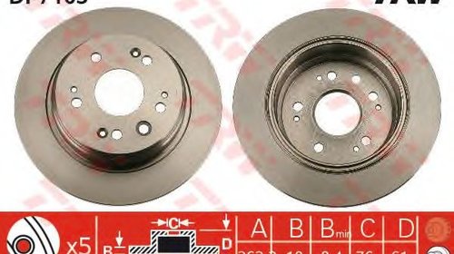 Disc frana HONDA STREAM (RN) (2001 - 2016) QW