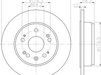 Disc frana HONDA STREAM (RN), HONDA EDIX (BE) - MINTEX MDC1568