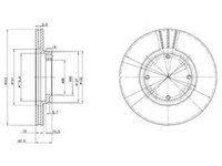 Disc frana HYUNDAI ACCENT I X3- DELPHI BG2394