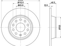 Disc frana HYUNDAI ACCENT III limuzina (MC) (2005 - 2010) KRIEGER 0950004069 piesa NOUA