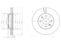 Disc frana HYUNDAI ACCENT III limuzina (MC) (2005 - 2010) DELPHI BG4096