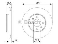 Disc frana HYUNDAI ACCENT III limuzina (MC) - OEM - BOSCH: 0986479367|0 986 479 367 - Cod intern: W02653539 - LIVRARE DIN STOC in 24 ore!!!