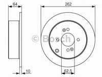 Disc frana HYUNDAI ACCENT III (MC) (2005 - 2010) Bosch 0 986 479 371