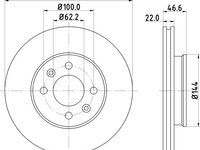 Disc frana HYUNDAI ACCENT III (MC) (2005 - 2010) KRIEGER 0950004054 piesa NOUA