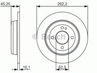 Disc frana HYUNDAI ACCENT IV limuzina (RB) - OEM - BOSCH: 0986479A44|0 986 479 A44 - W02320218 - LIVRARE DIN STOC in 24 ore!!!