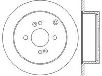 Disc frana HYUNDAI CLICK (TB), KIA RIO II limuzina (JB), KIA RIO II (JB) - JURID 562551JC