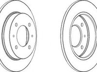 Disc frana HYUNDAI COUPE (GK) (2001 - 2009) FERODO DDF1176 piesa NOUA