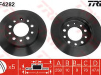 Disc frana HYUNDAI COUPE (GK) (2001 - 2009) TRW DF4282