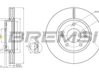 Disc frana HYUNDAI COUPE GK BREMSI DBB619V