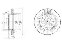 Disc frana HYUNDAI COUPE GK DELPHI BG3750